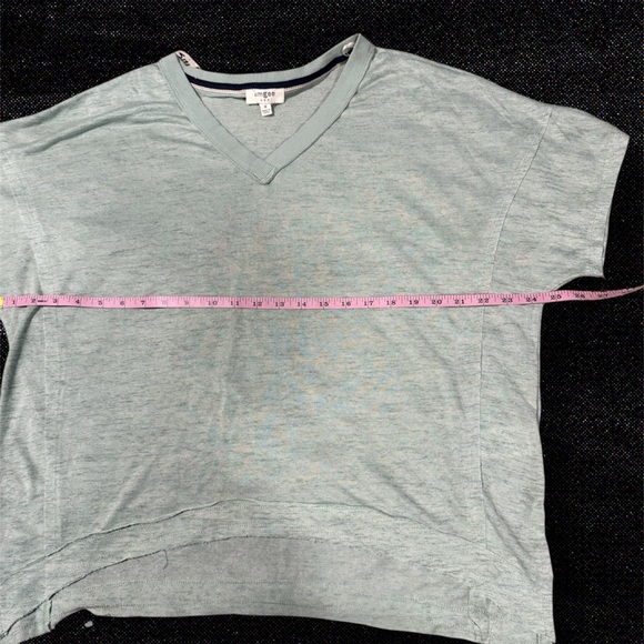 Umgee Mint Green V-Neck Shirt - Picture 3 of 6